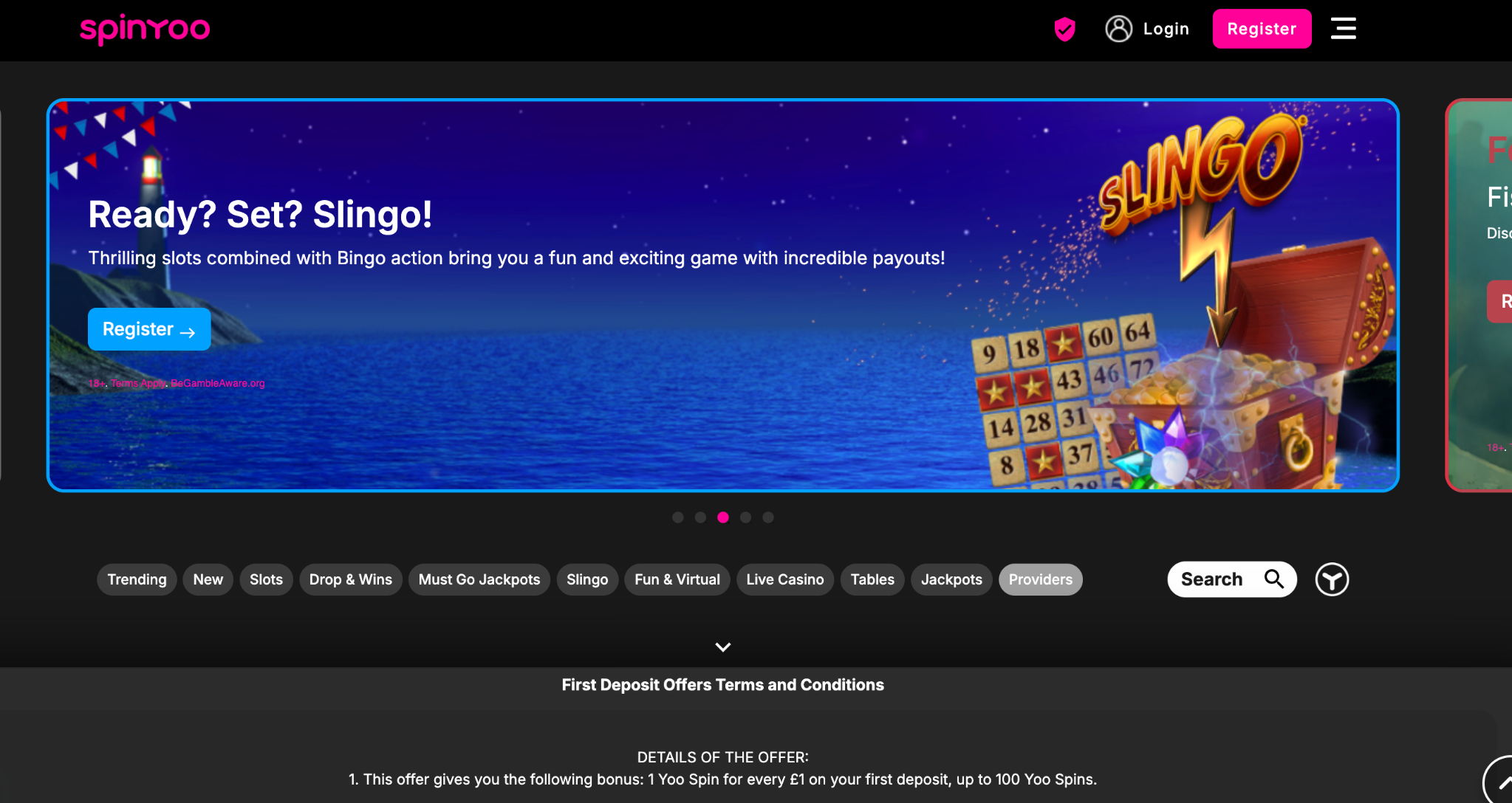 SpinYoo casino website